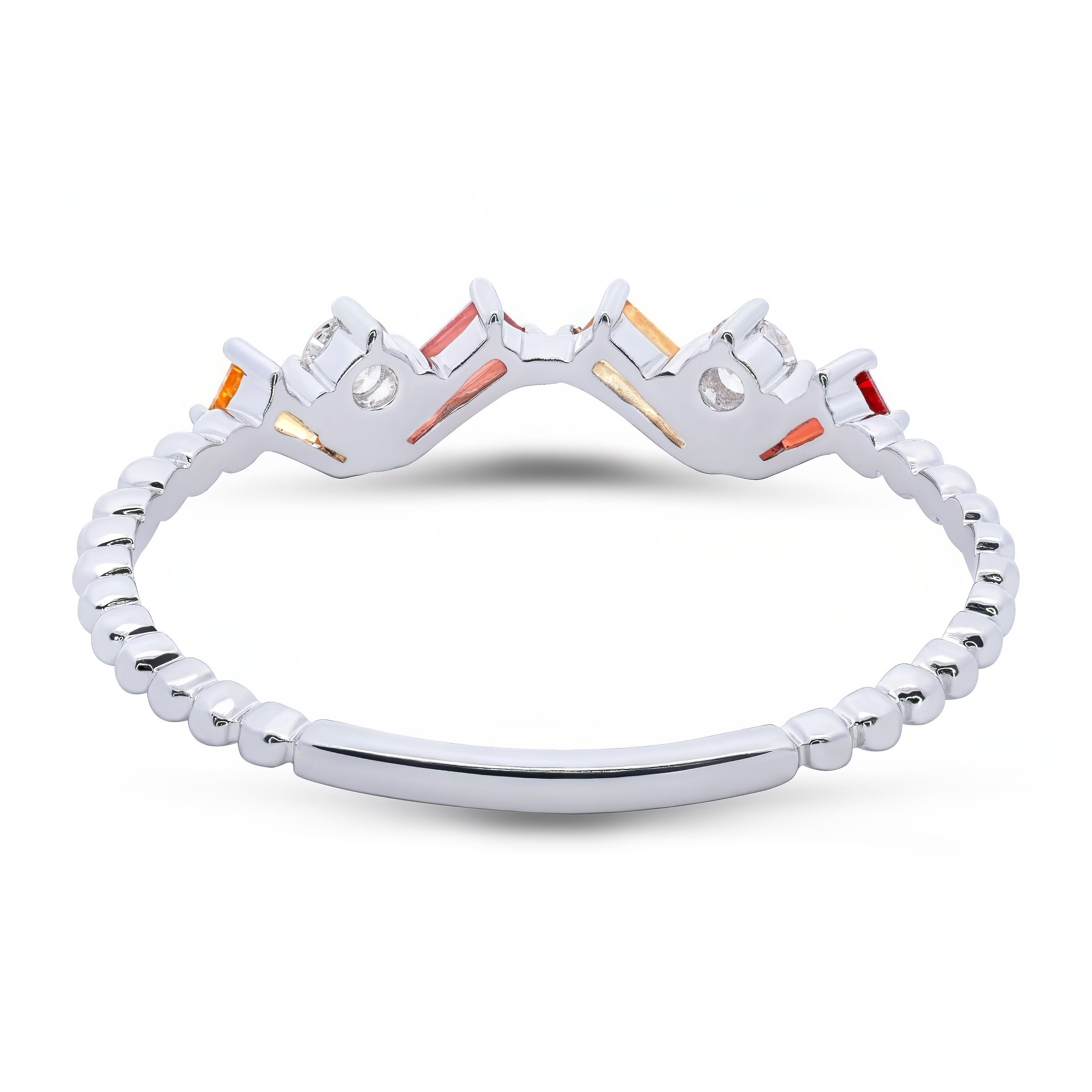 Multicolor Baguette Ring - Palaces Jewellery