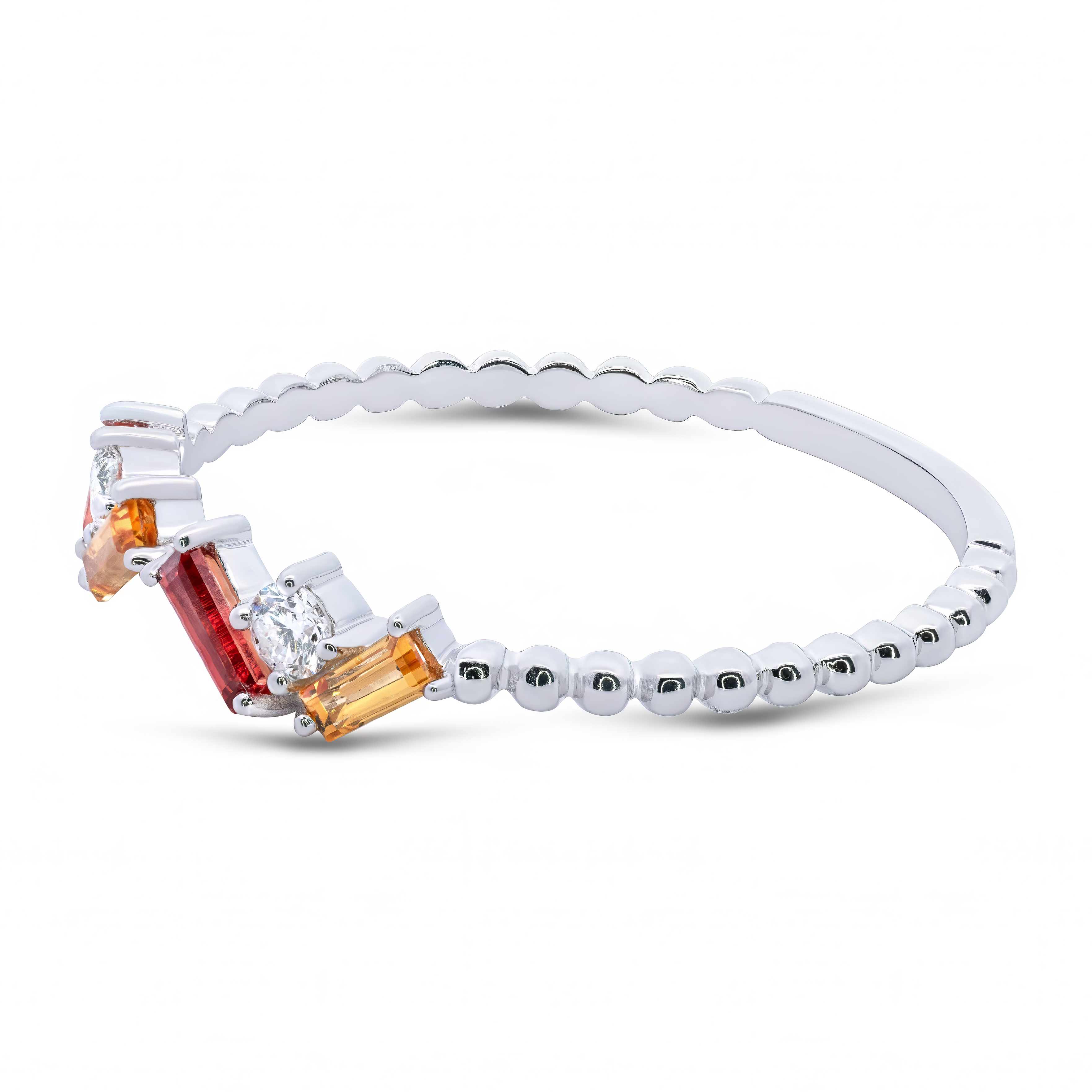 Multicolor Baguette Ring - Palaces Jewellery