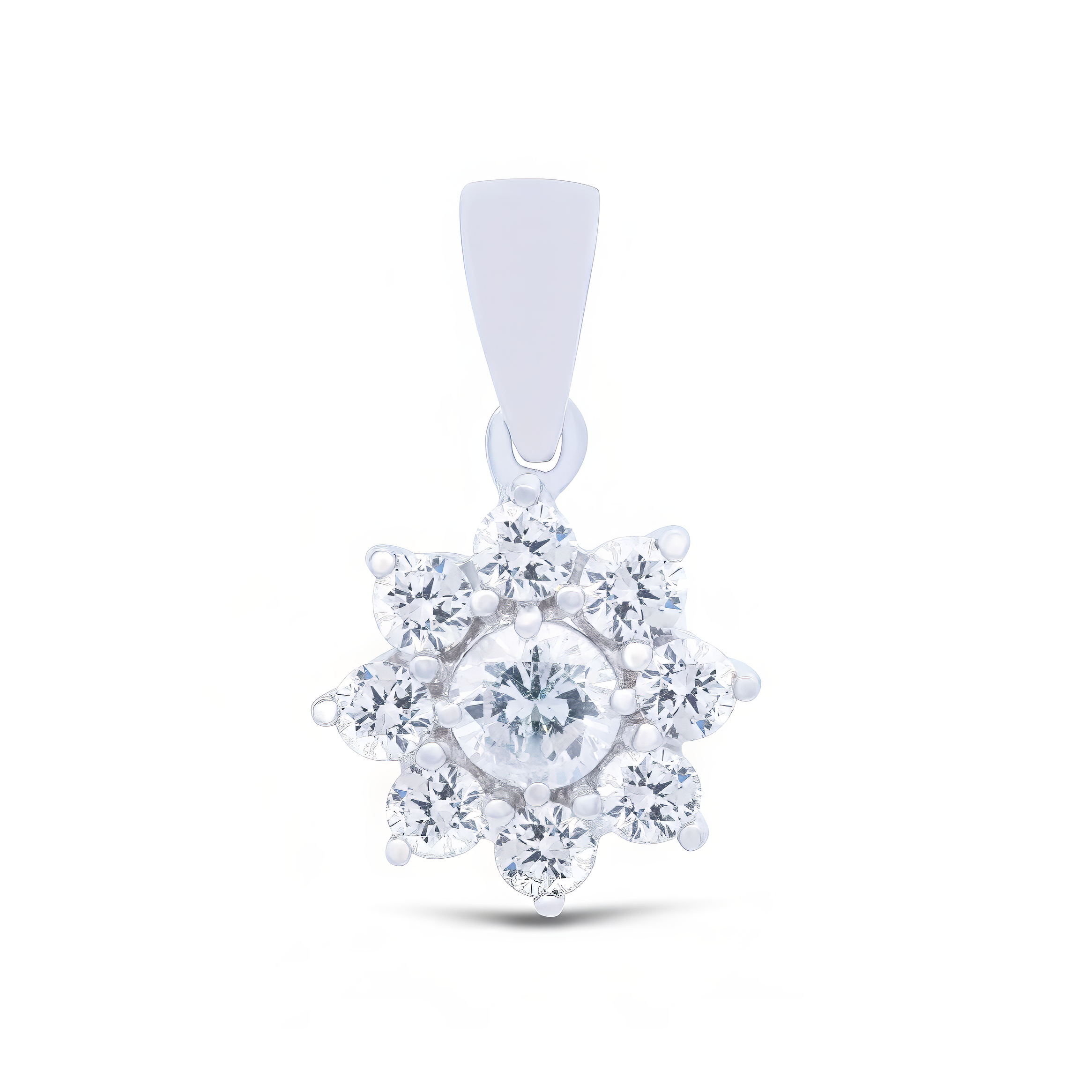 Diamond Cluster Pendant - Palaces Jewellery