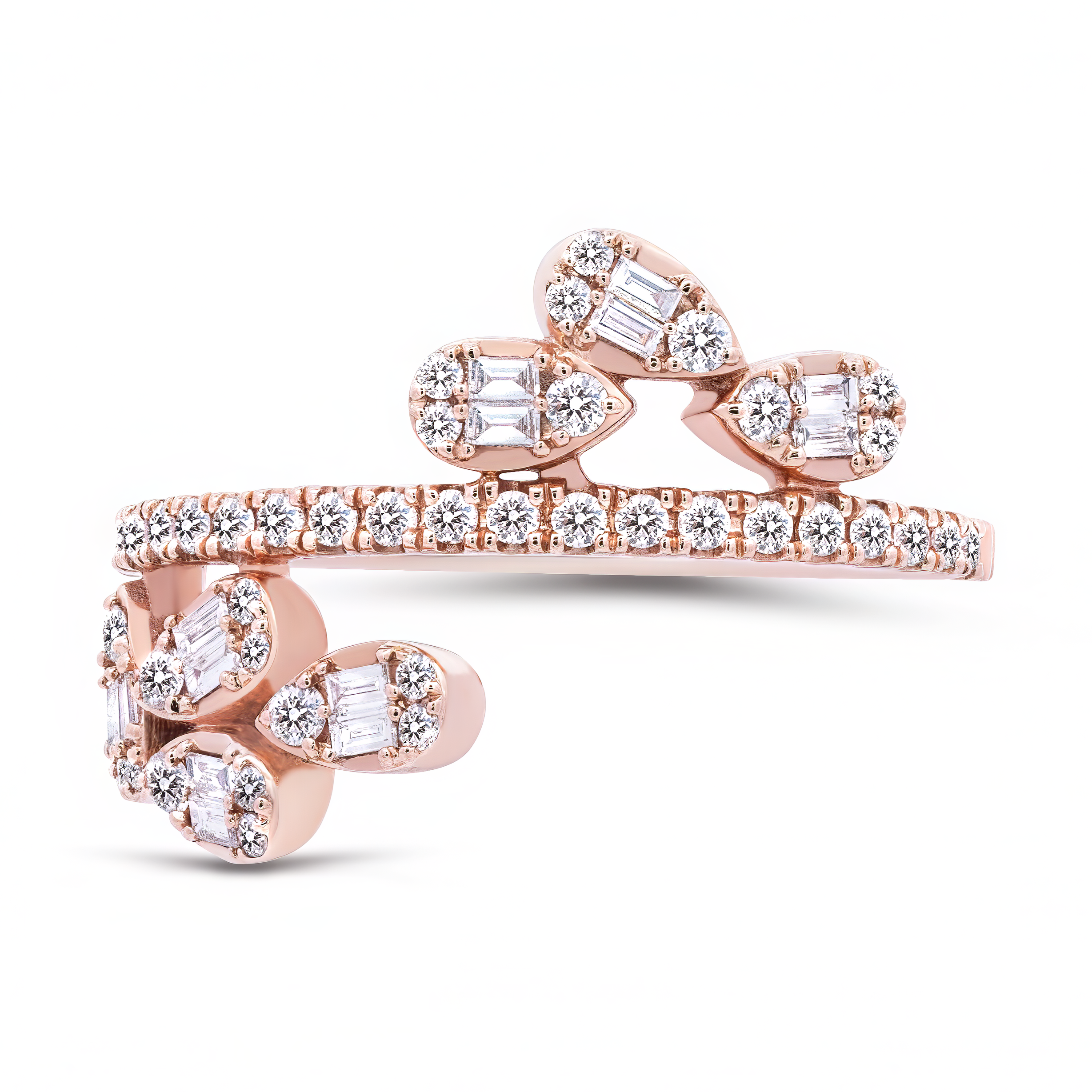 Bypass Diamond Ring - Palaces Jewellery