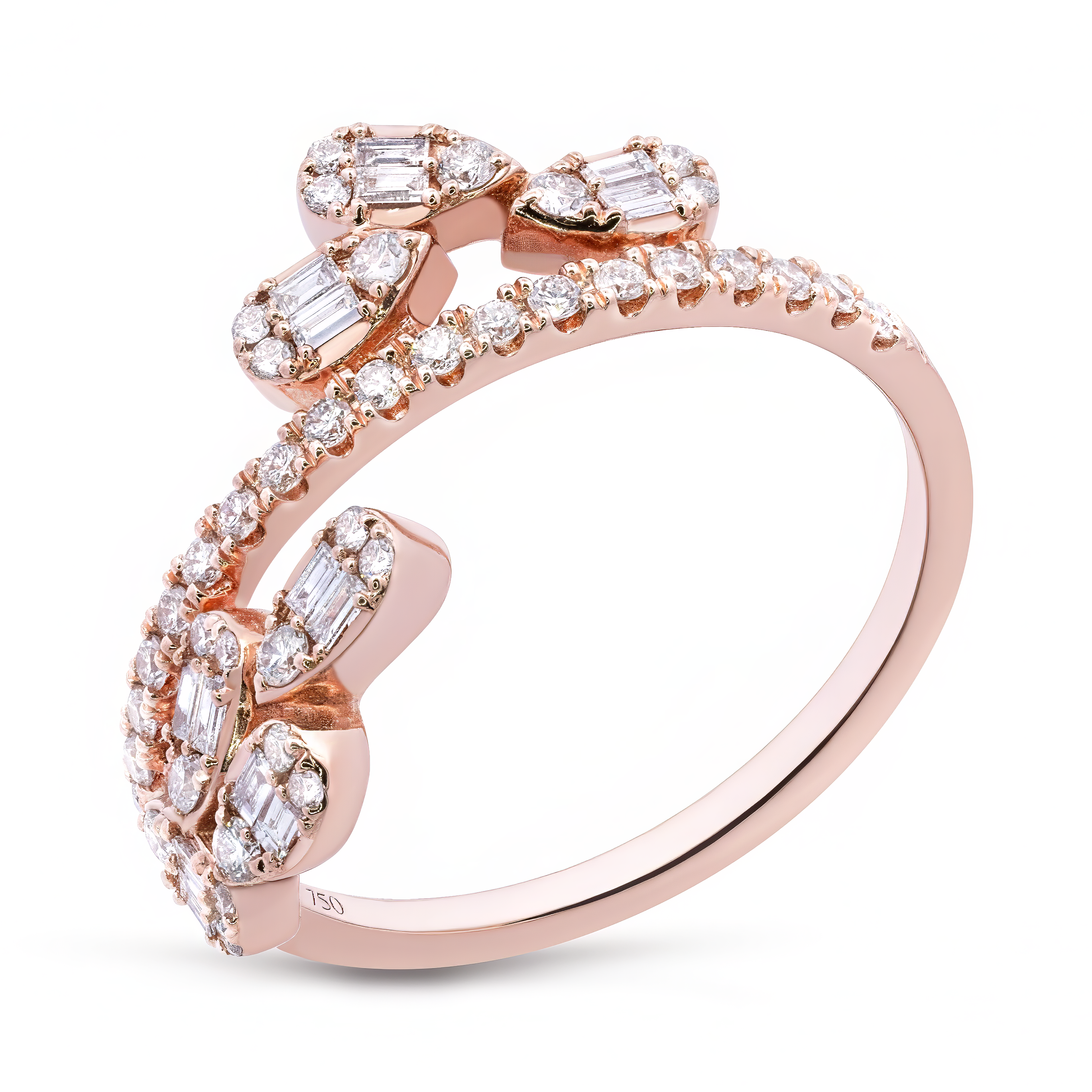 Bypass Diamond Ring - Palaces Jewellery