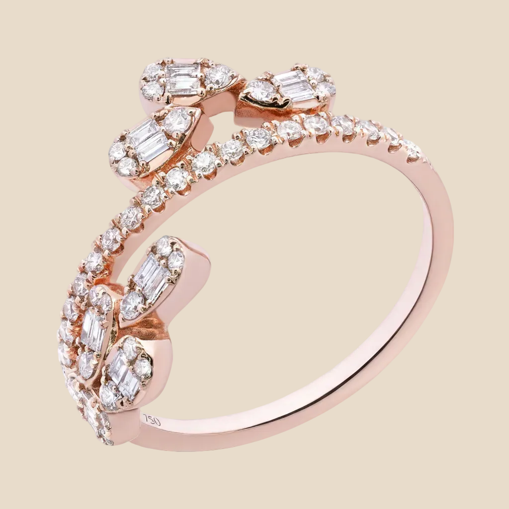 Bypass Diamond Ring - Palaces Jewellery