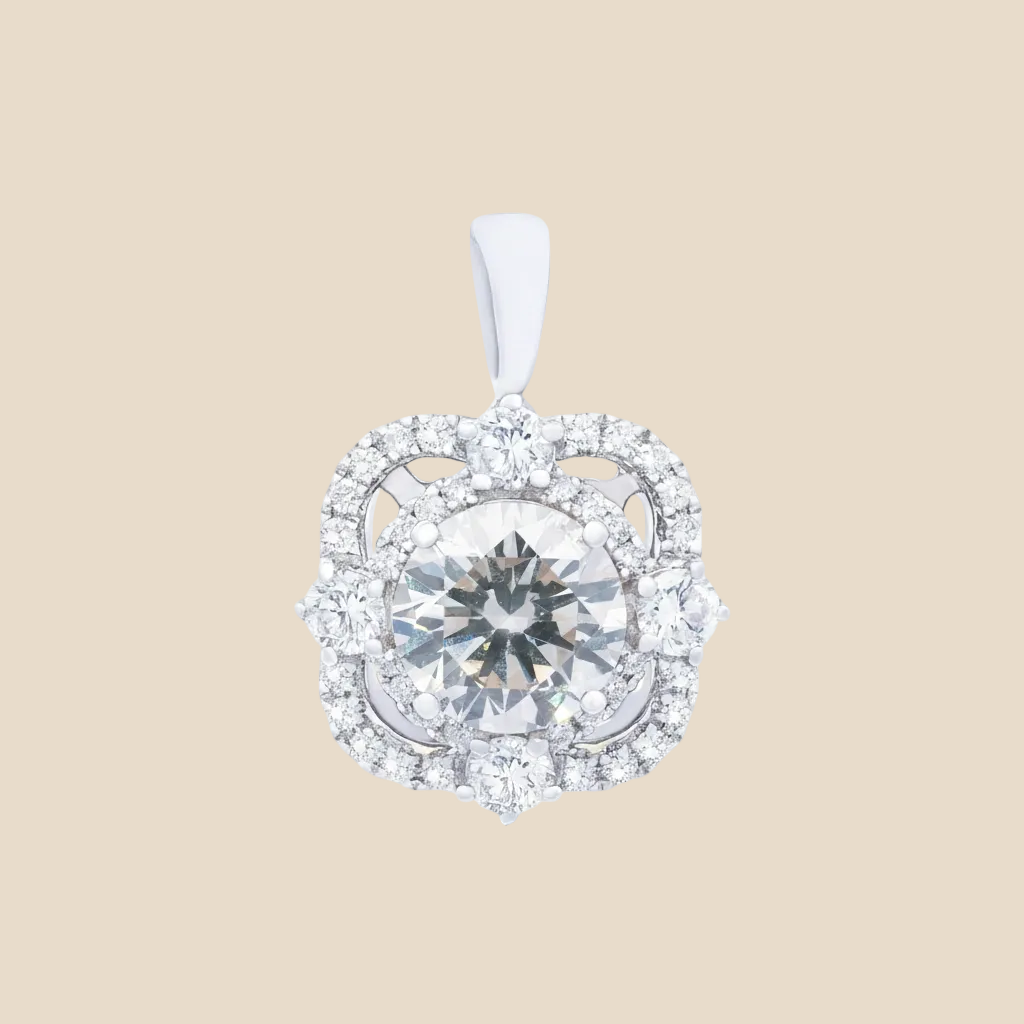 Halo Vintage Pendant - Palaces Jewellery