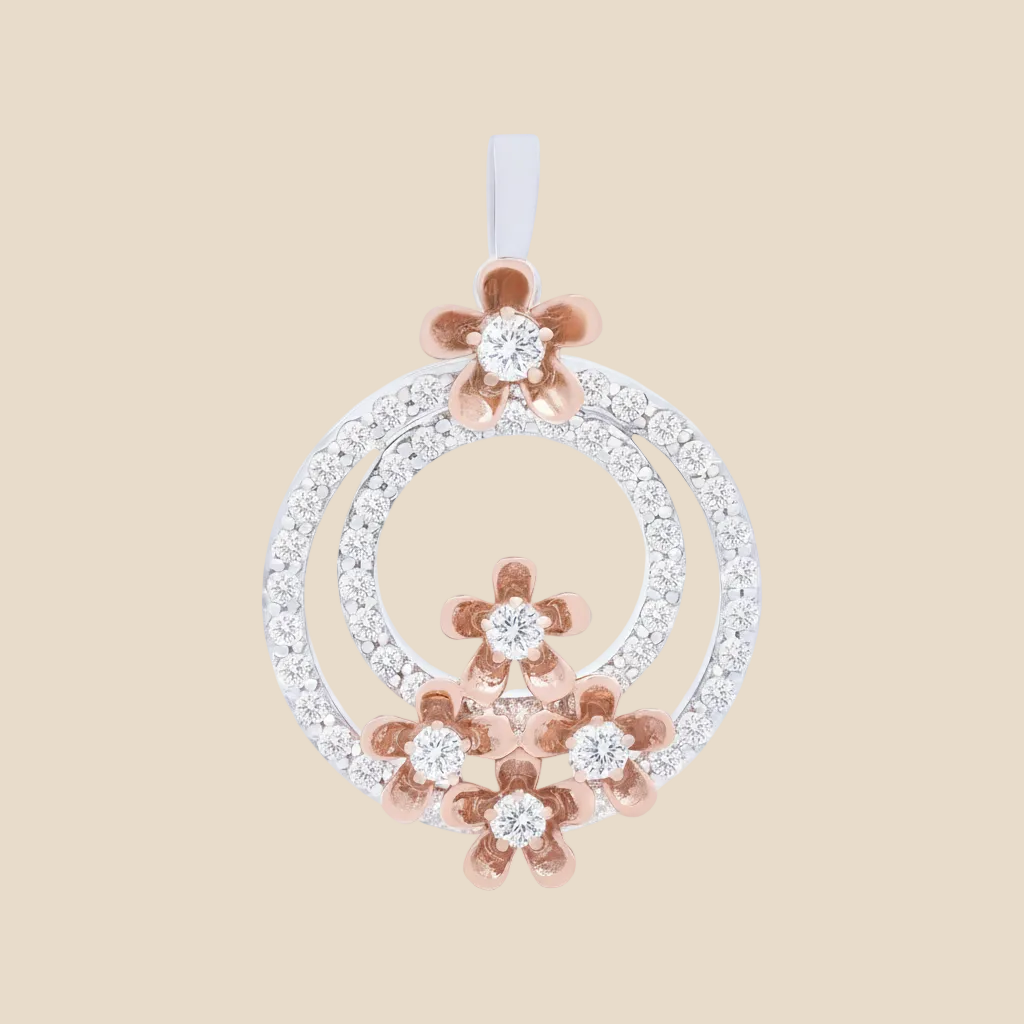 Blossom Halo Pendant - Palaces Jewellery