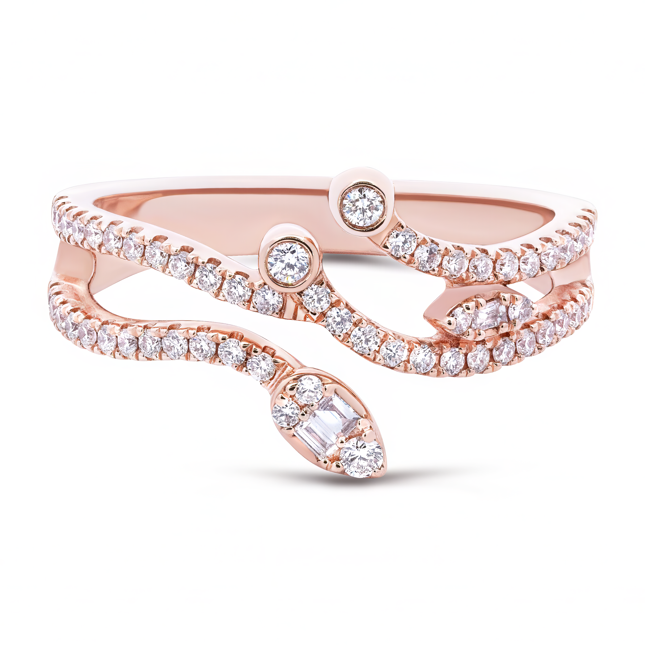 Serpentine Diamond Ring - Palaces Jewellery