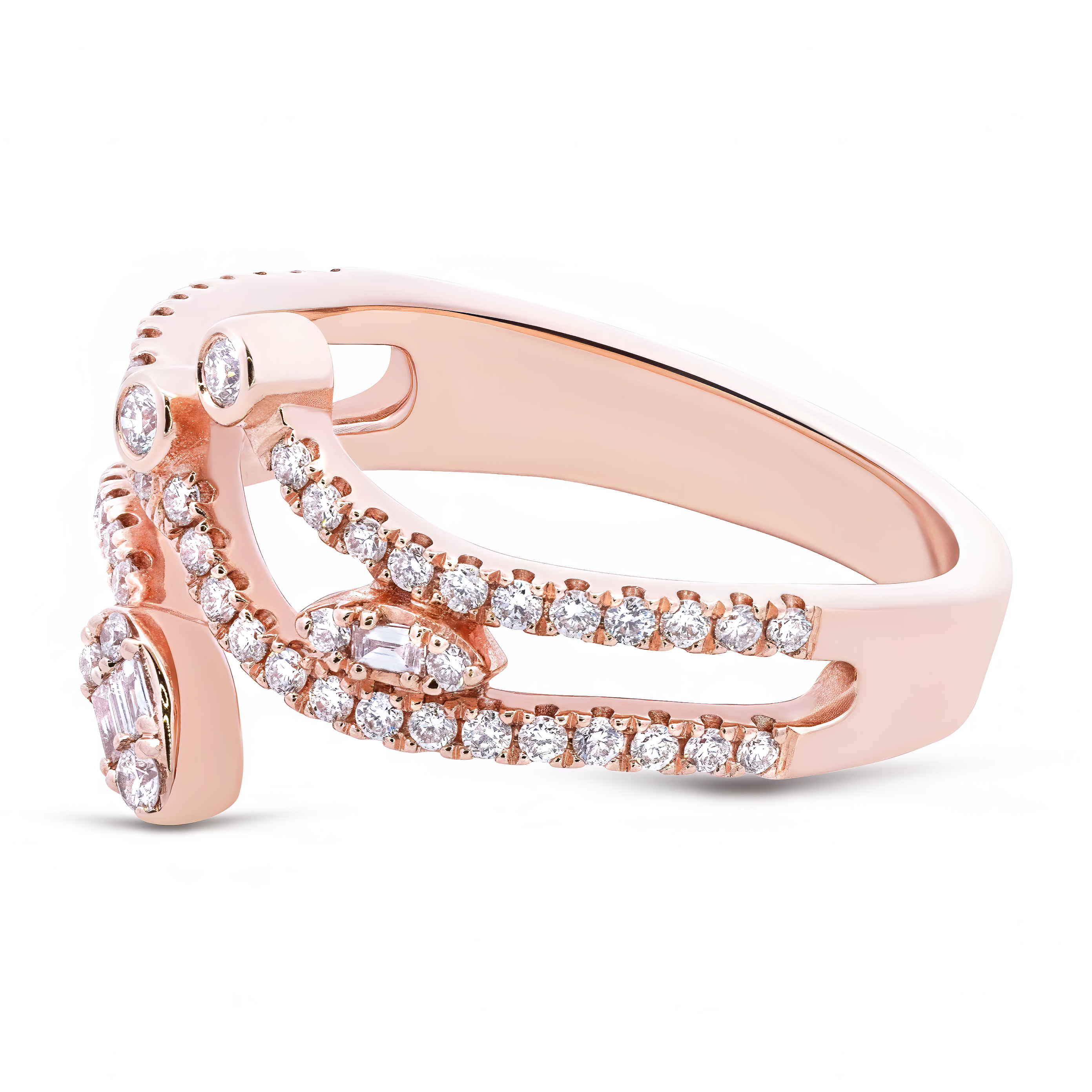 Serpentine Diamond Ring - Palaces Jewellery