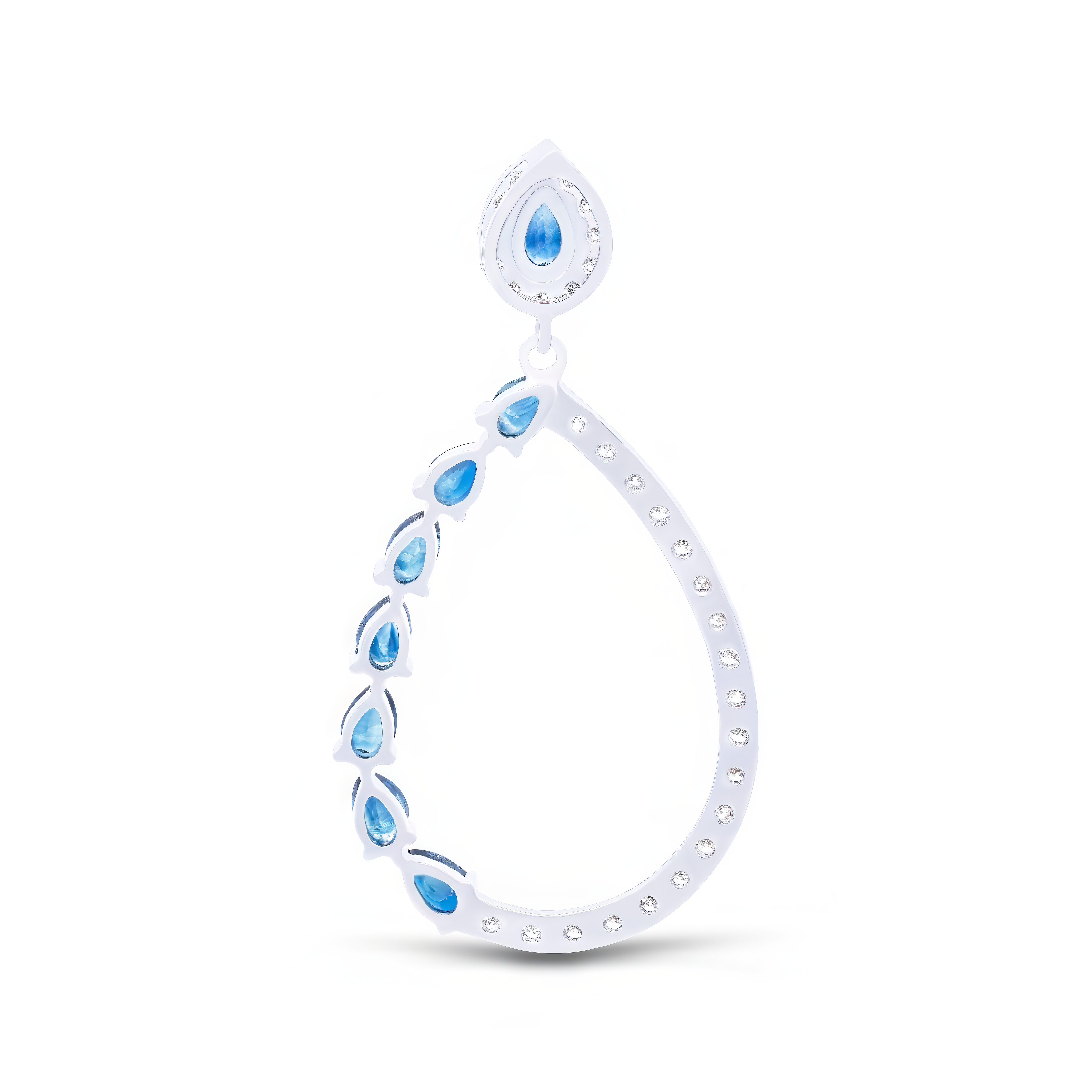 Sapphire Teardrop Pendant - Palaces Jewellery
