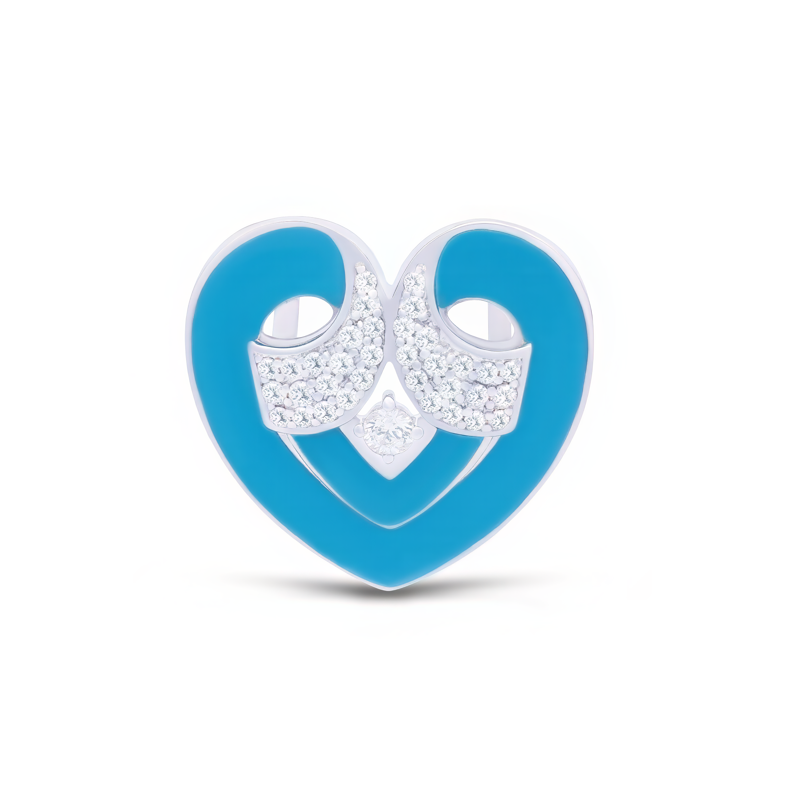 Enamel Heart Pendant - Palaces Jewellery