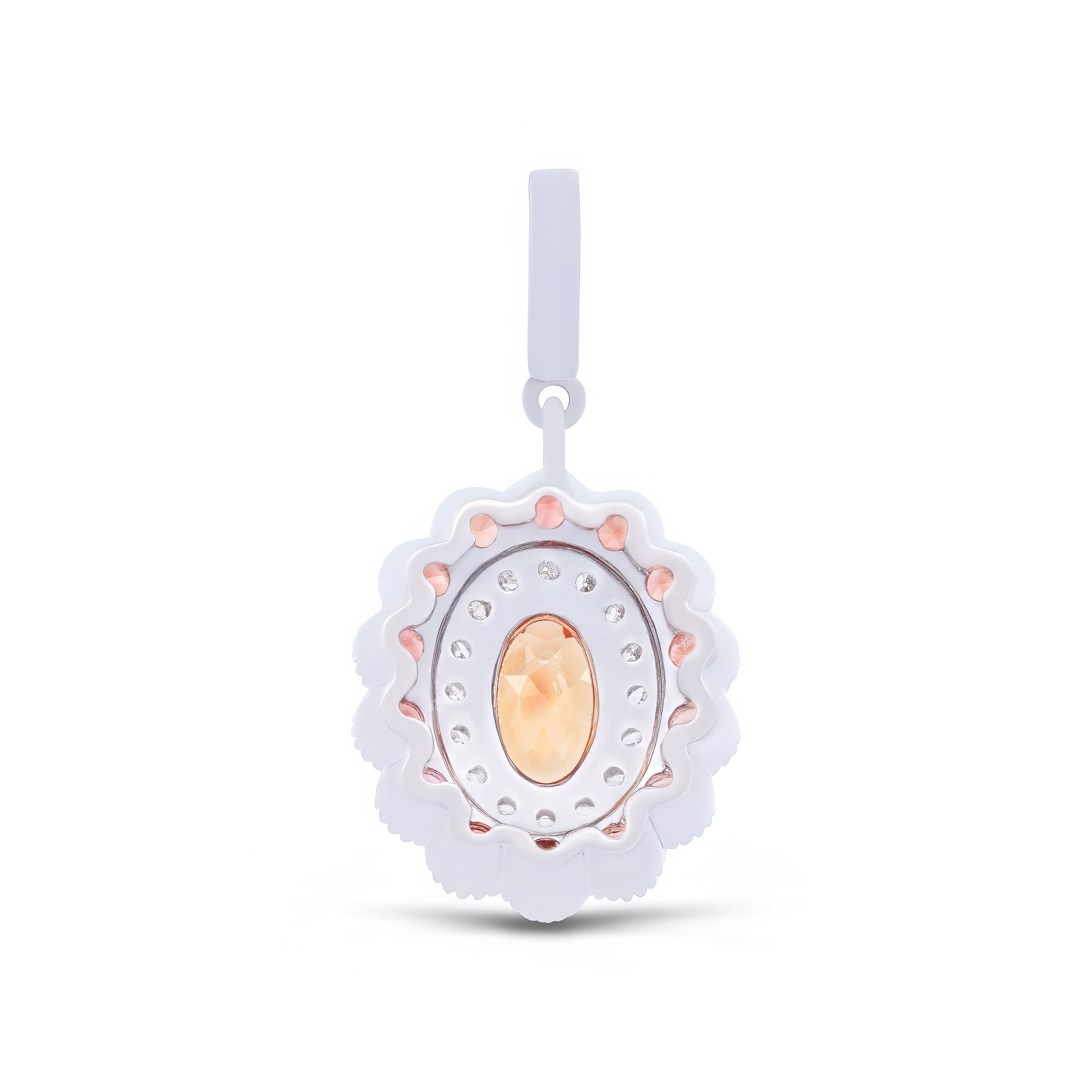 Sapphire Halo Pendant - Palaces Jewellery