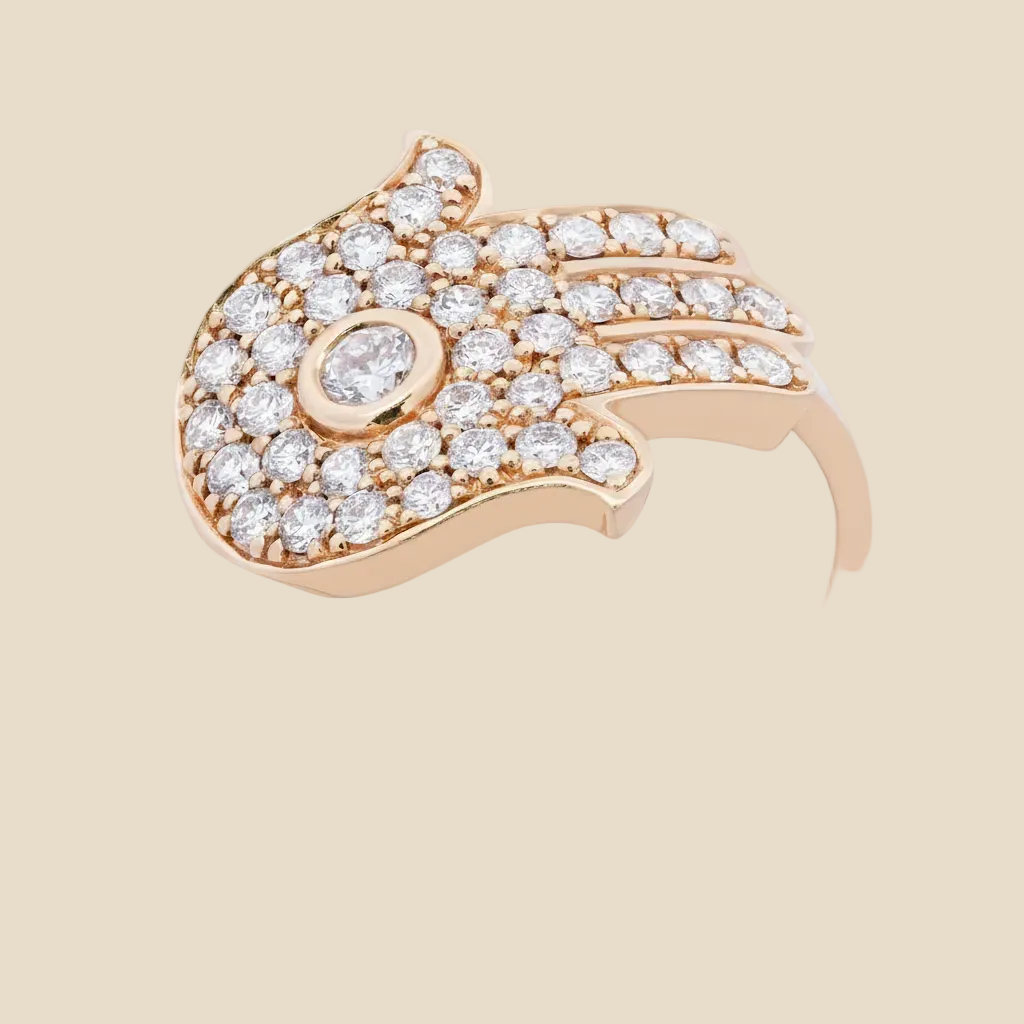 Hamsa Diamond Ring - Palaces Jewellery