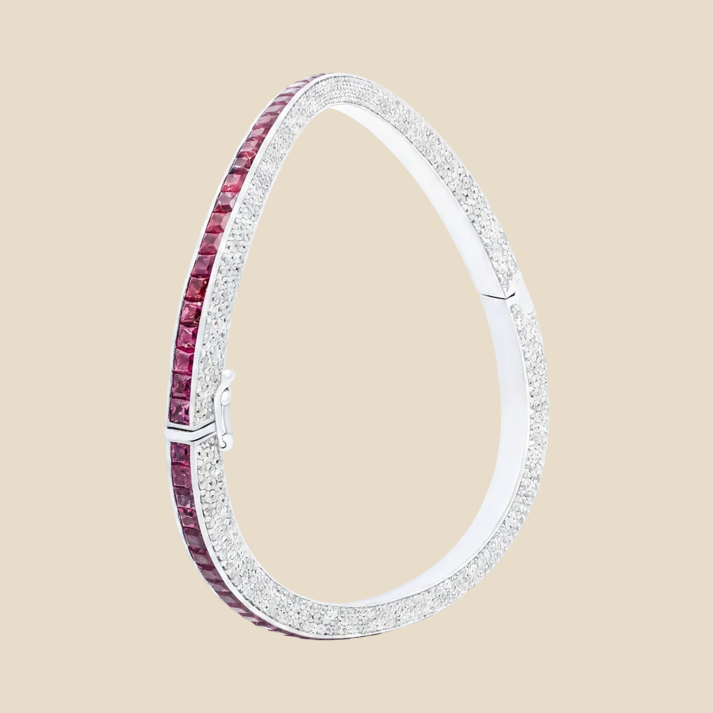 Crimson Elegance Bangle - Palaces Jewellery