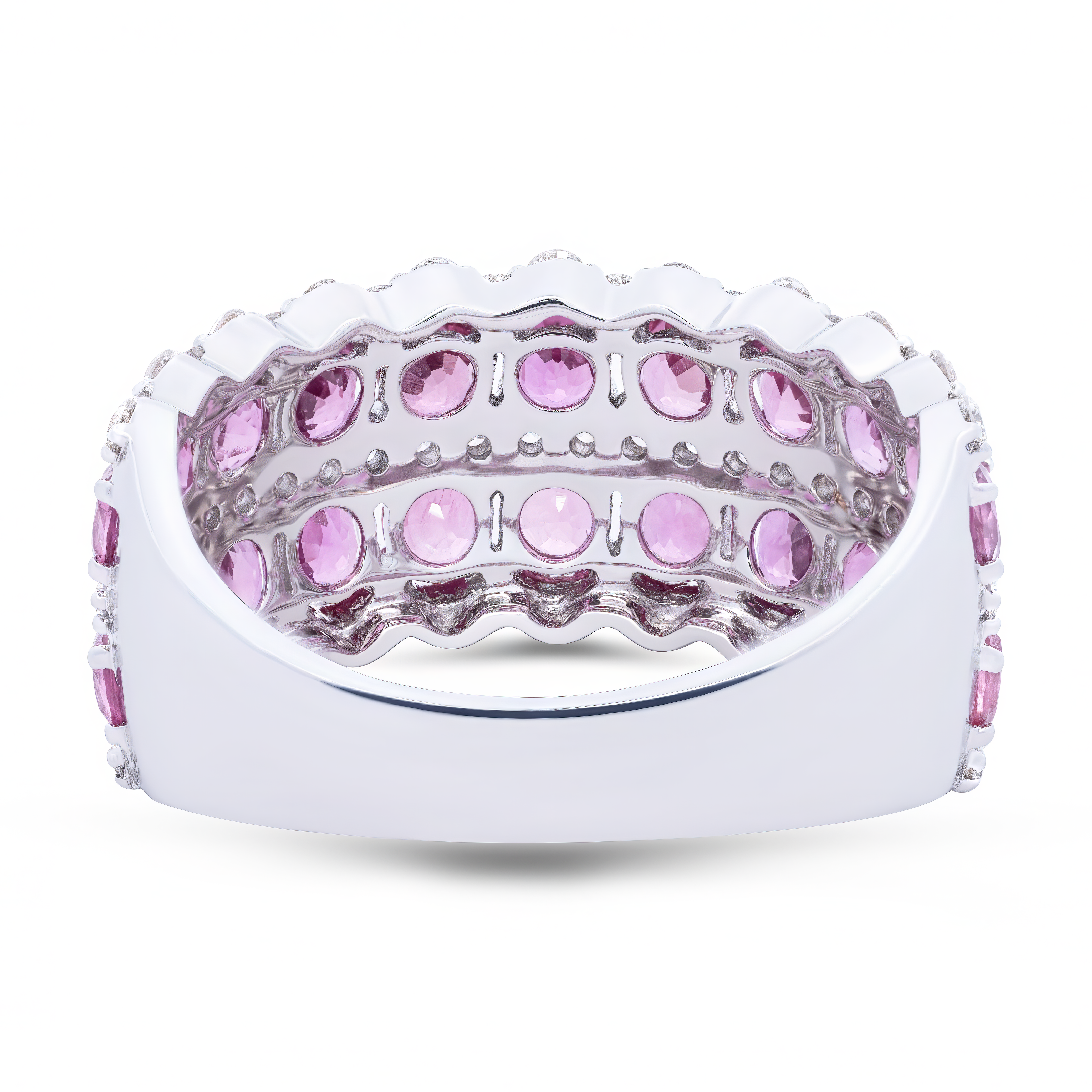 Triplerow Diamond Ring - Palaces Jewellery