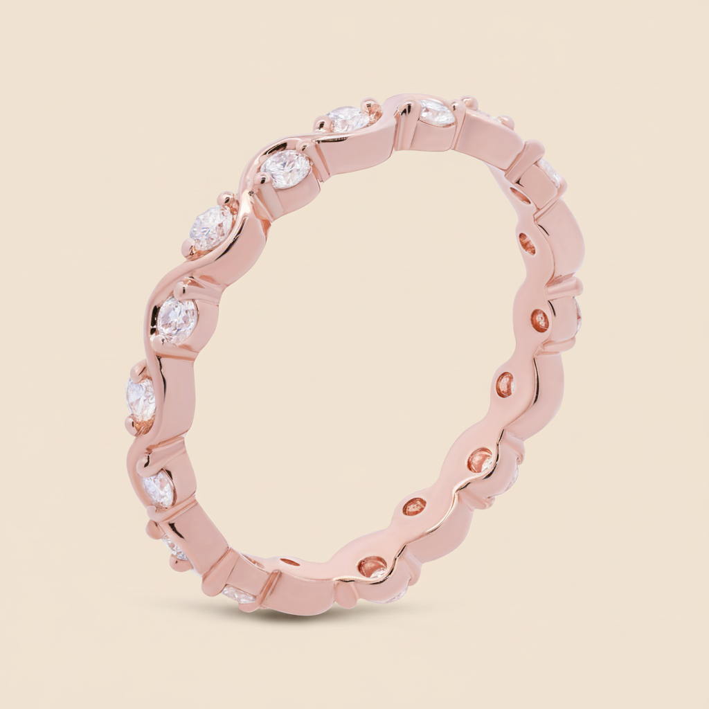 Rose Wave Eternity - Palaces Jewellery