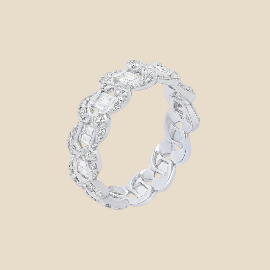 Diamond Twist Band - Palaces Jewellery