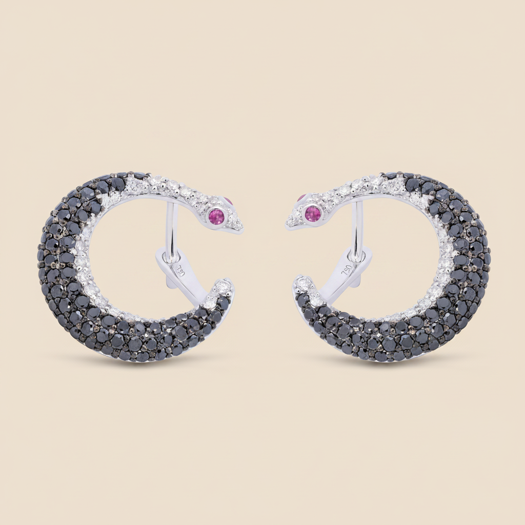 Serpent Eclipse Earring - Palaces Jewellery