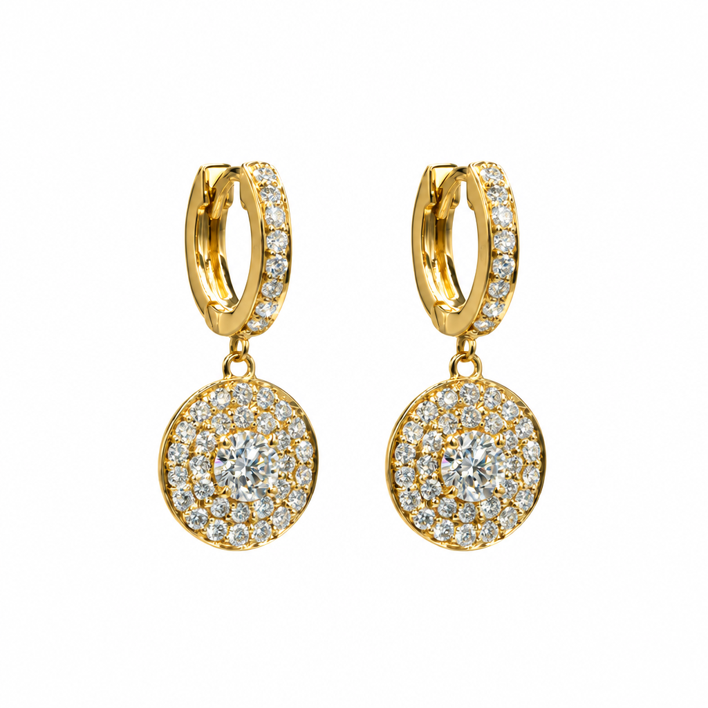ต่างหูเพชรห้อย (Dangling Diamond Earring)