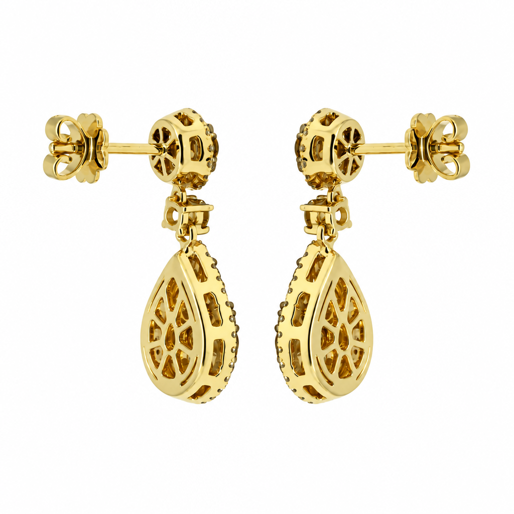 قرط ألماس أزرق مرصع بالسيريناد (Blue Serenade Diamond Earring)