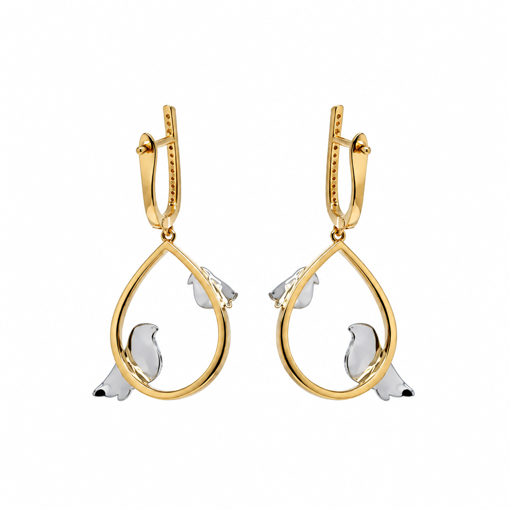 Boucle d'oreille pendante en diamant (Dangling Diamond Earring)