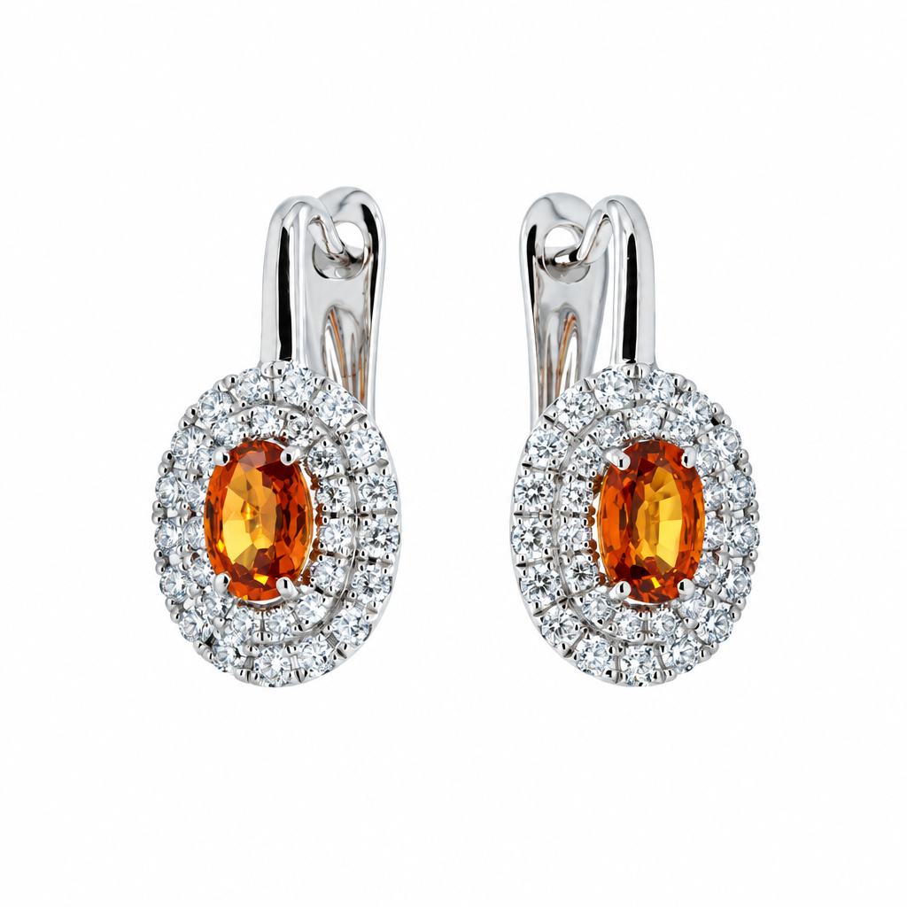 钻石英式锁耳环 (Diamond English Lock Earring)
