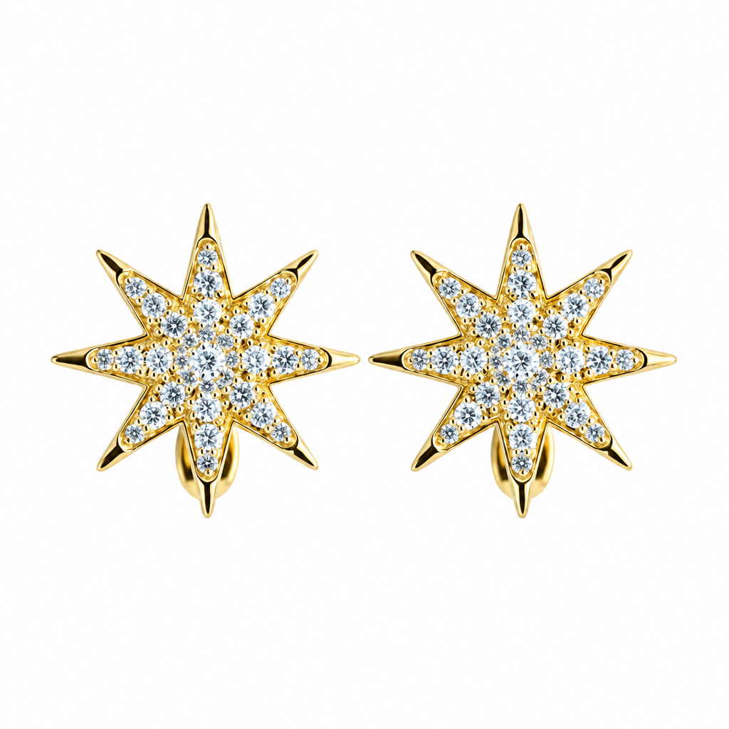 ダイヤモンド イングリッシュ ロック イヤリング (Diamond English Lock Earring)