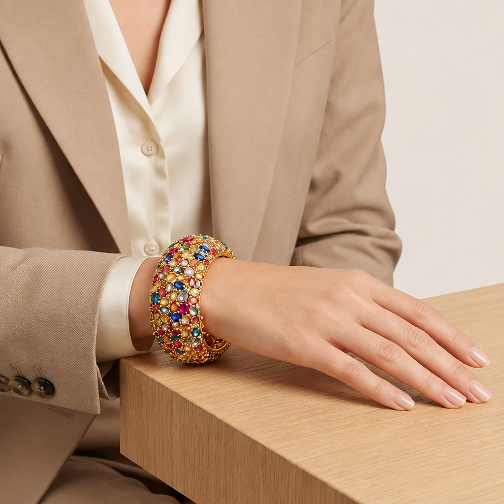 Bangle ng Rainbow Mosaic