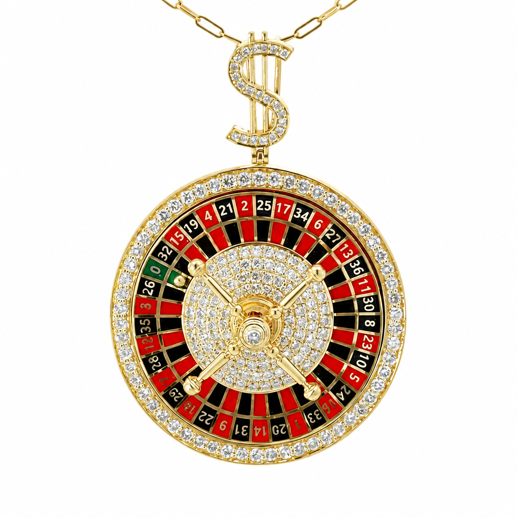 قلادة روليت الماسية (Roulette Diamond Pendant)