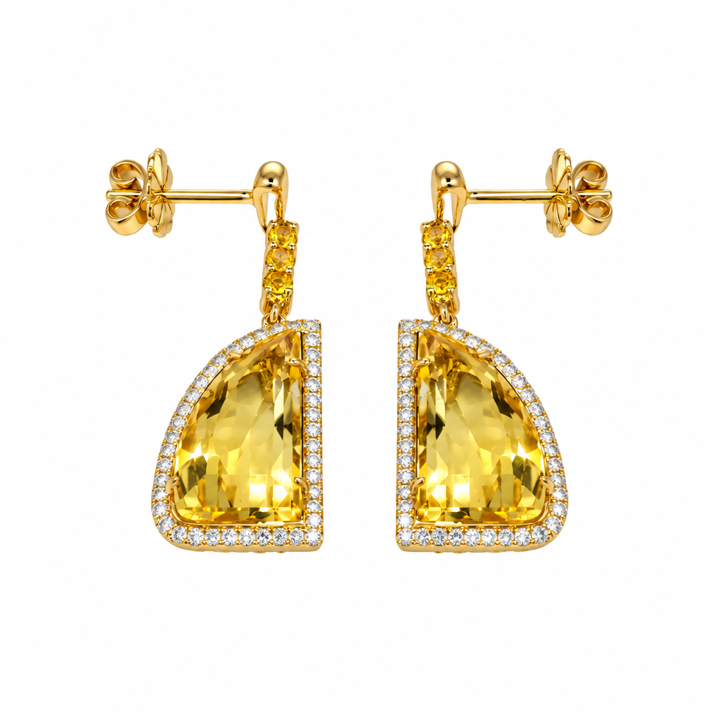 Boucle d'oreille pendante en diamant (Dangling Diamond Earring)