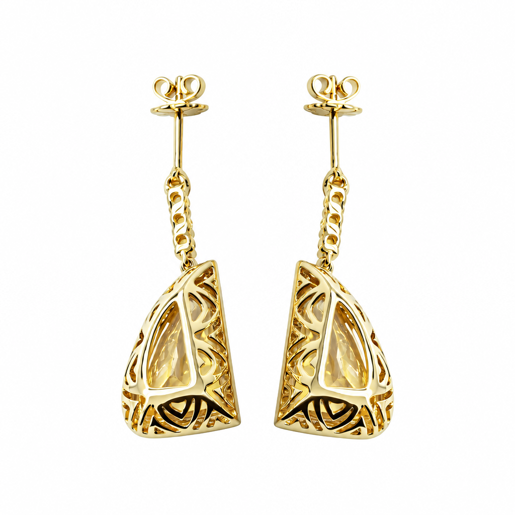 Boucle d'oreille pendante en diamant (Dangling Diamond Earring)