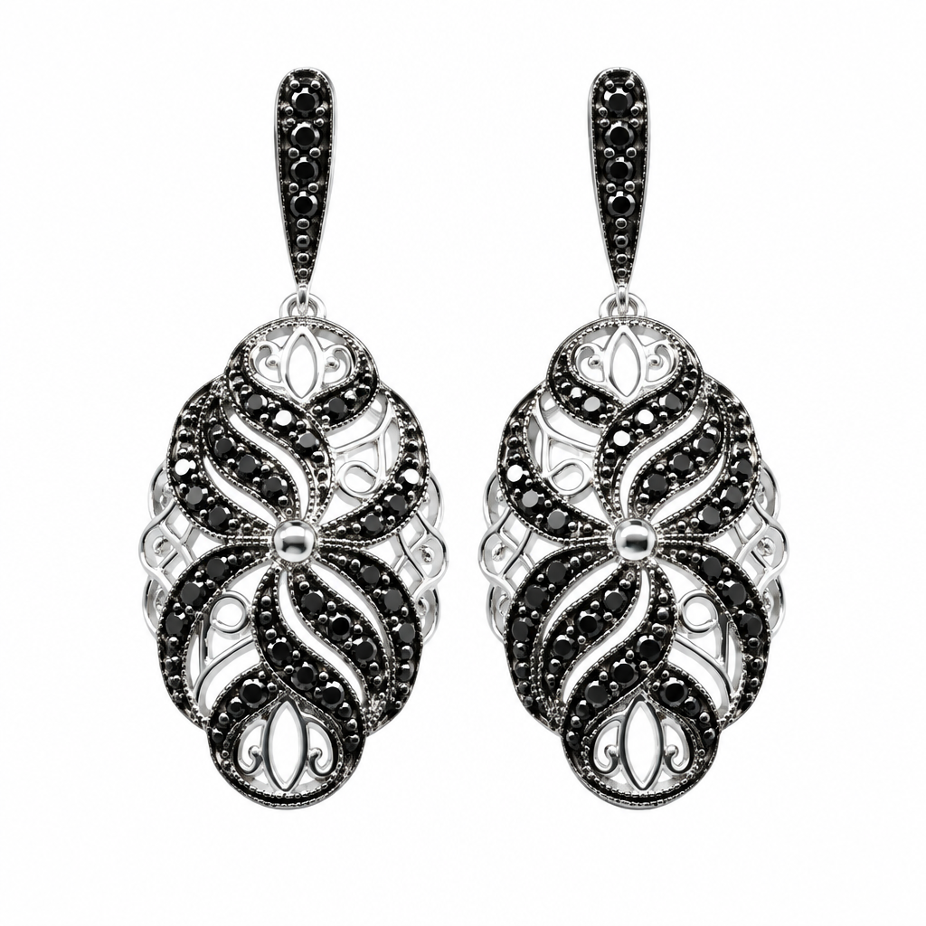 Boucle d'oreille pendante en diamant (Dangling Diamond Earring)