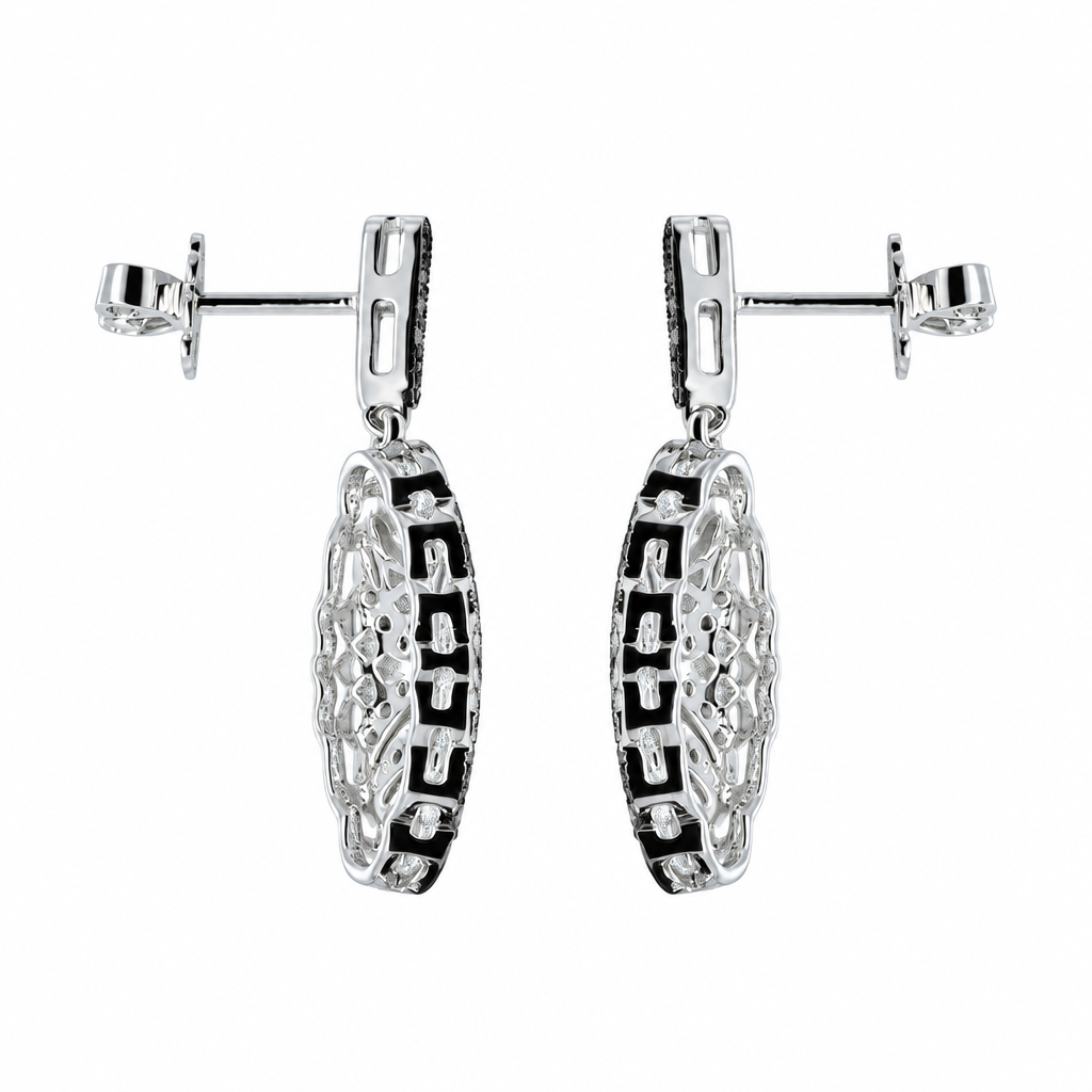 Boucle d'oreille pendante en diamant (Dangling Diamond Earring)