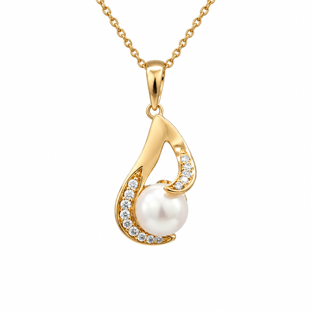 จี้ไข่มุกเพชร (Pearl Diamond Pendant)