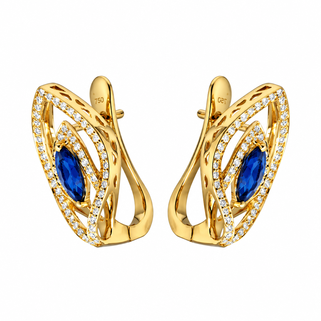 ต่างหูเพชรล็อคอังกฤษ (Diamond English Lock Earring)