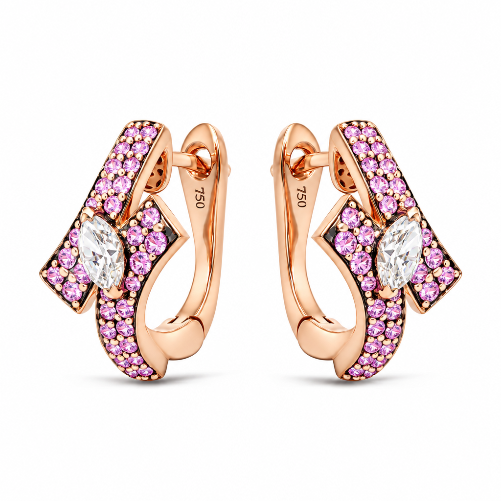 Orecchino Crimson Elegance (Crimson Elegance Earring)