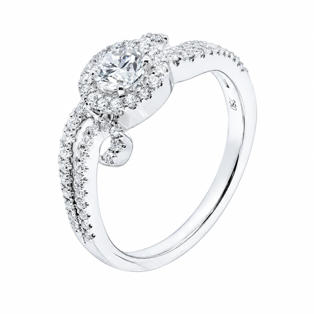 Anello con diamanti a spirale (Swirl Diamond Ring)