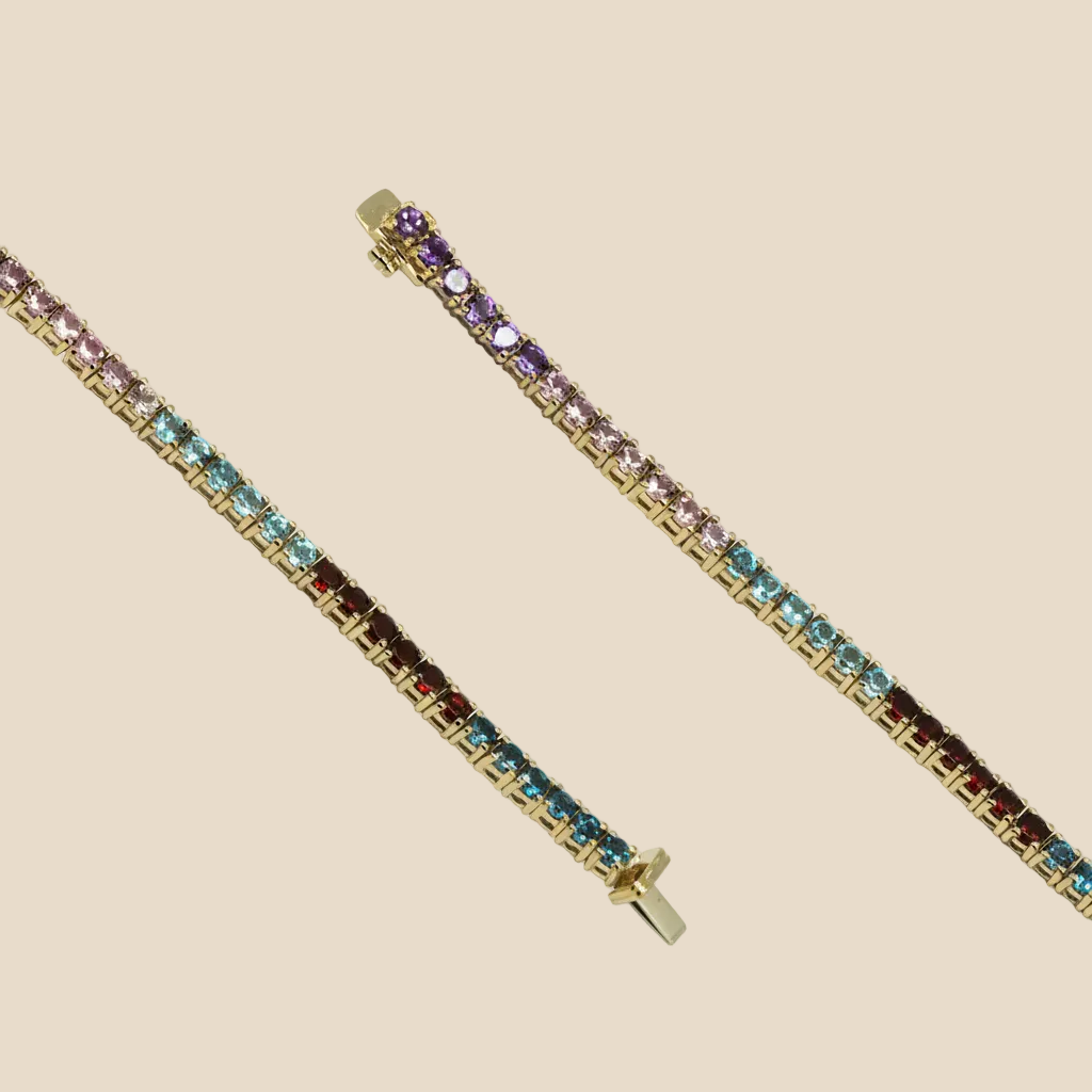 SemiPrecious Tennis Bracelet - Palaces Jewellery