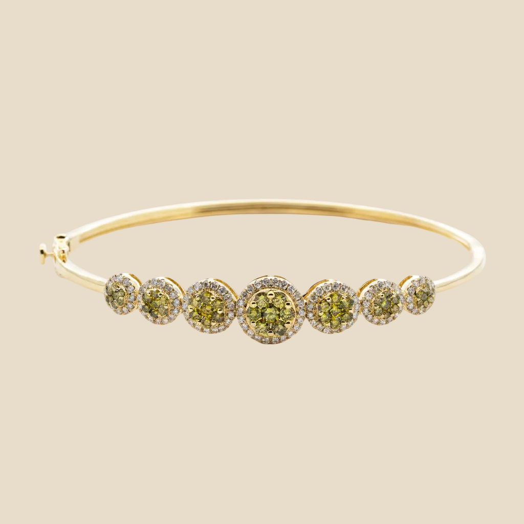 Halo Bangle Bracelet - Palaces Jewellery
