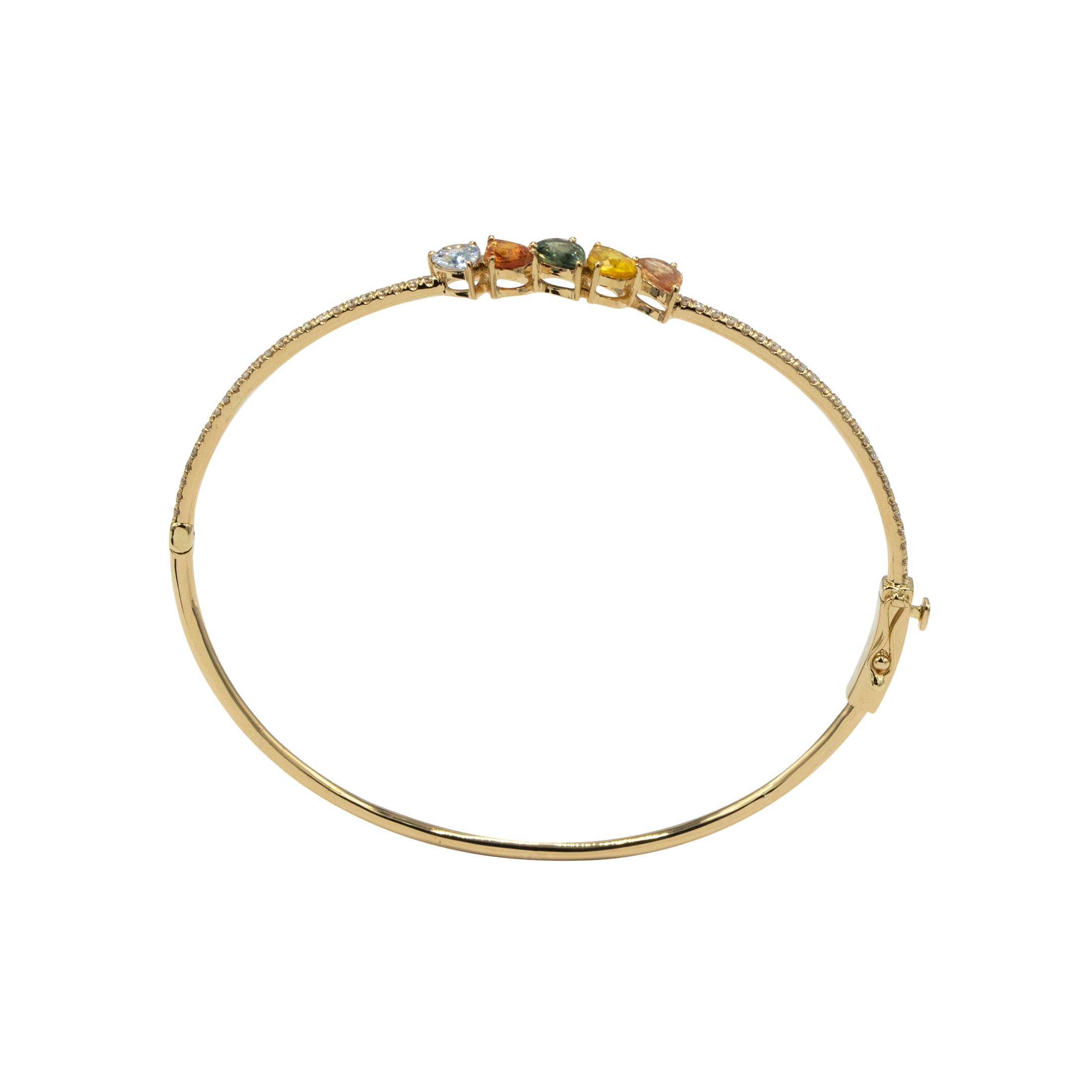 Rainbow Bangle Bracelet - Palaces Jewellery
