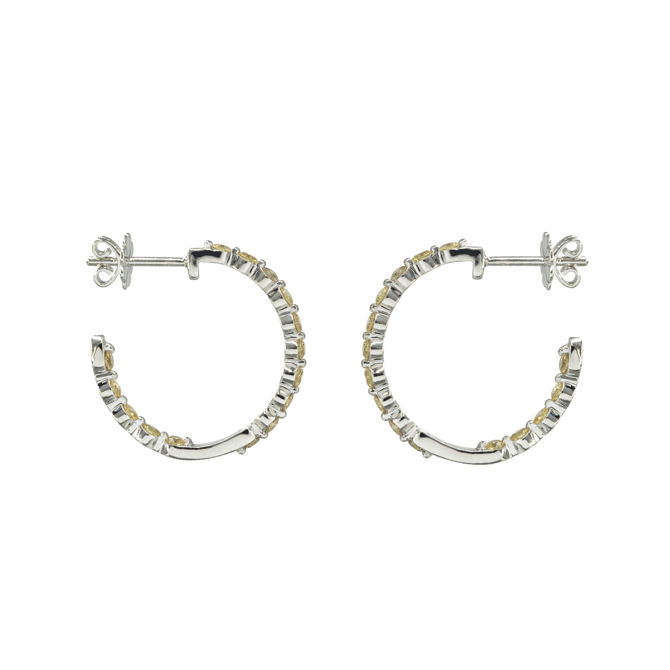 Half Hoop Stud - Palaces Jewellery