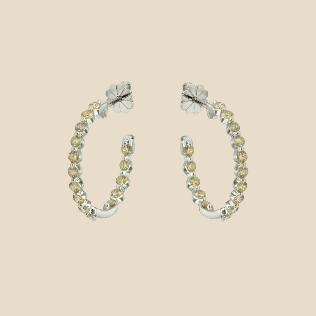 Half Hoop Stud - Palaces Jewellery