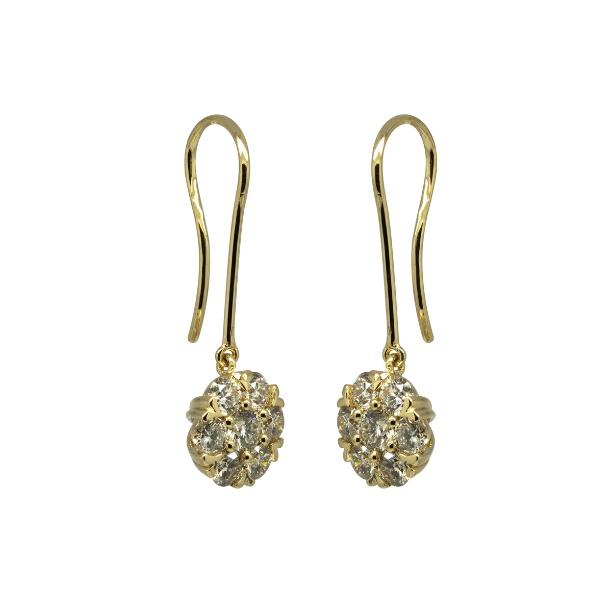 CHANGE PHOTO Dangling Diamond Earring - Palaces Jewellery