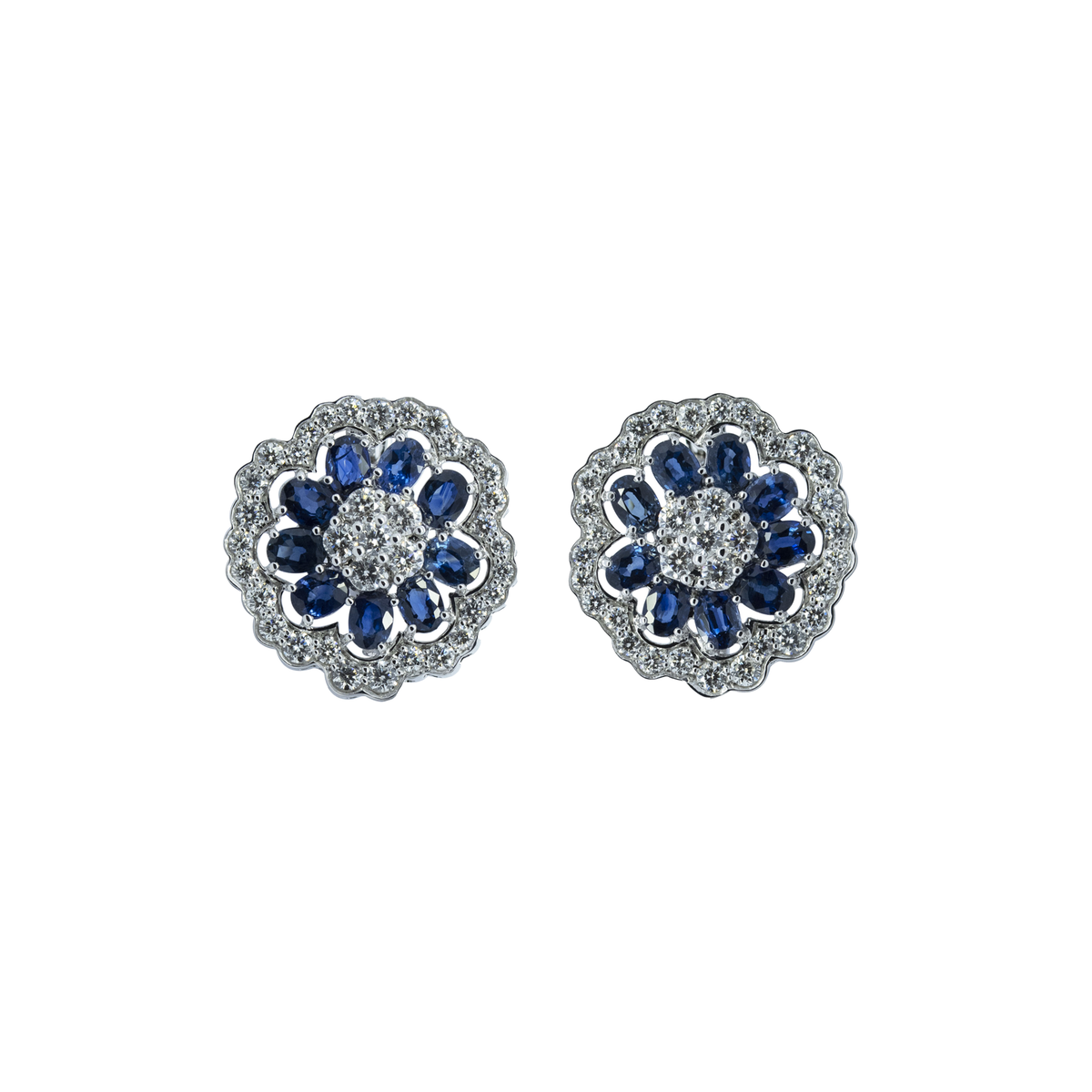Diamond English Lock Earring - Palaces Jewellery