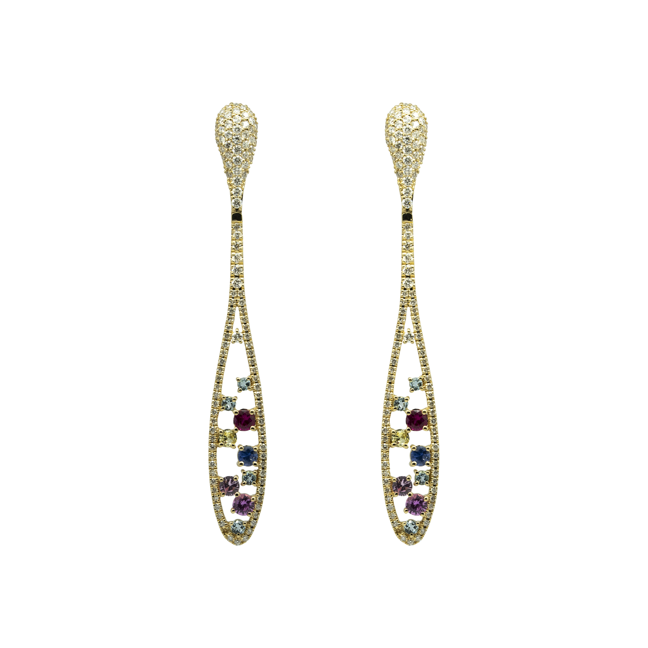 Gemstone Drop Earring - Palaces Jewellery