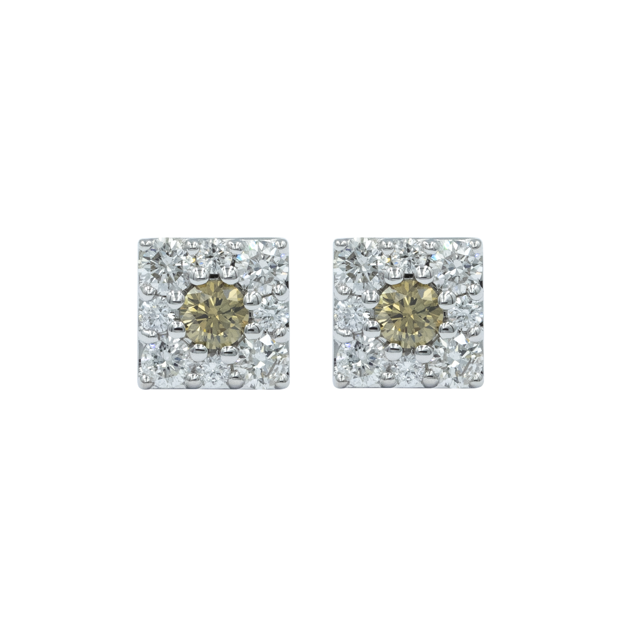 Regal Square Studs - Palaces Jewellery