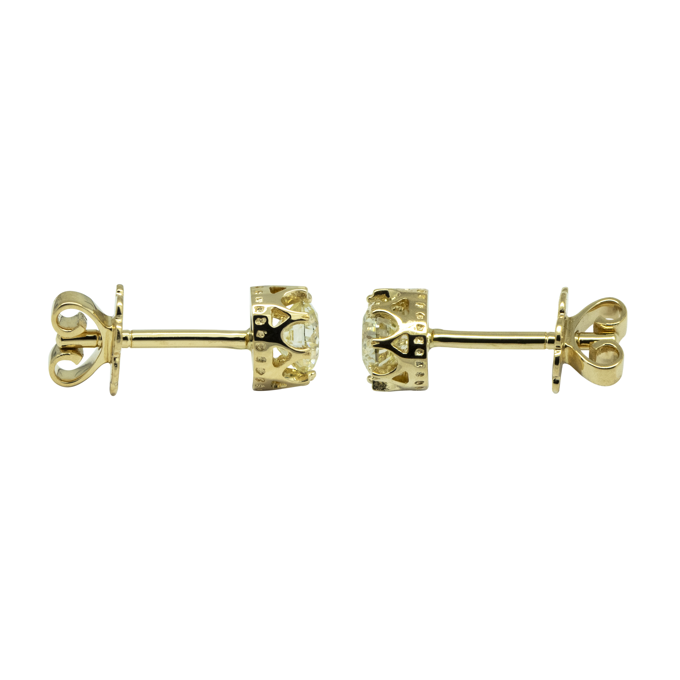 Crown Stud Earrings - Palaces Jewellery