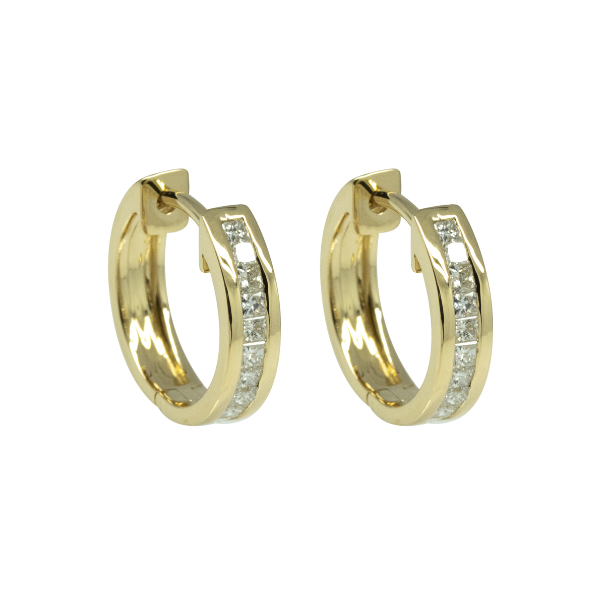 Diamond Hoop Earring - Palaces Jewellery