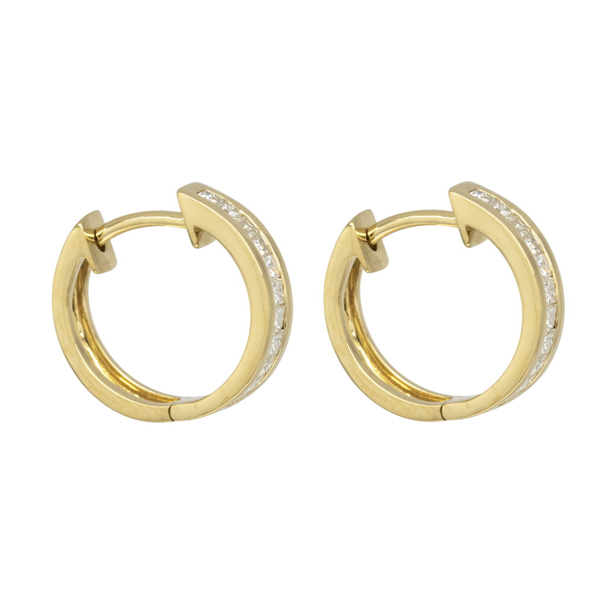 Diamond Hoop Earring - Palaces Jewellery
