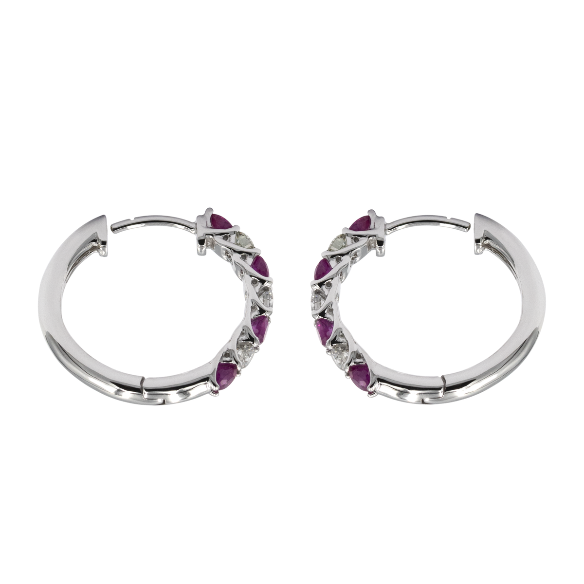 Diamond Hoop Earring - Palaces Jewellery