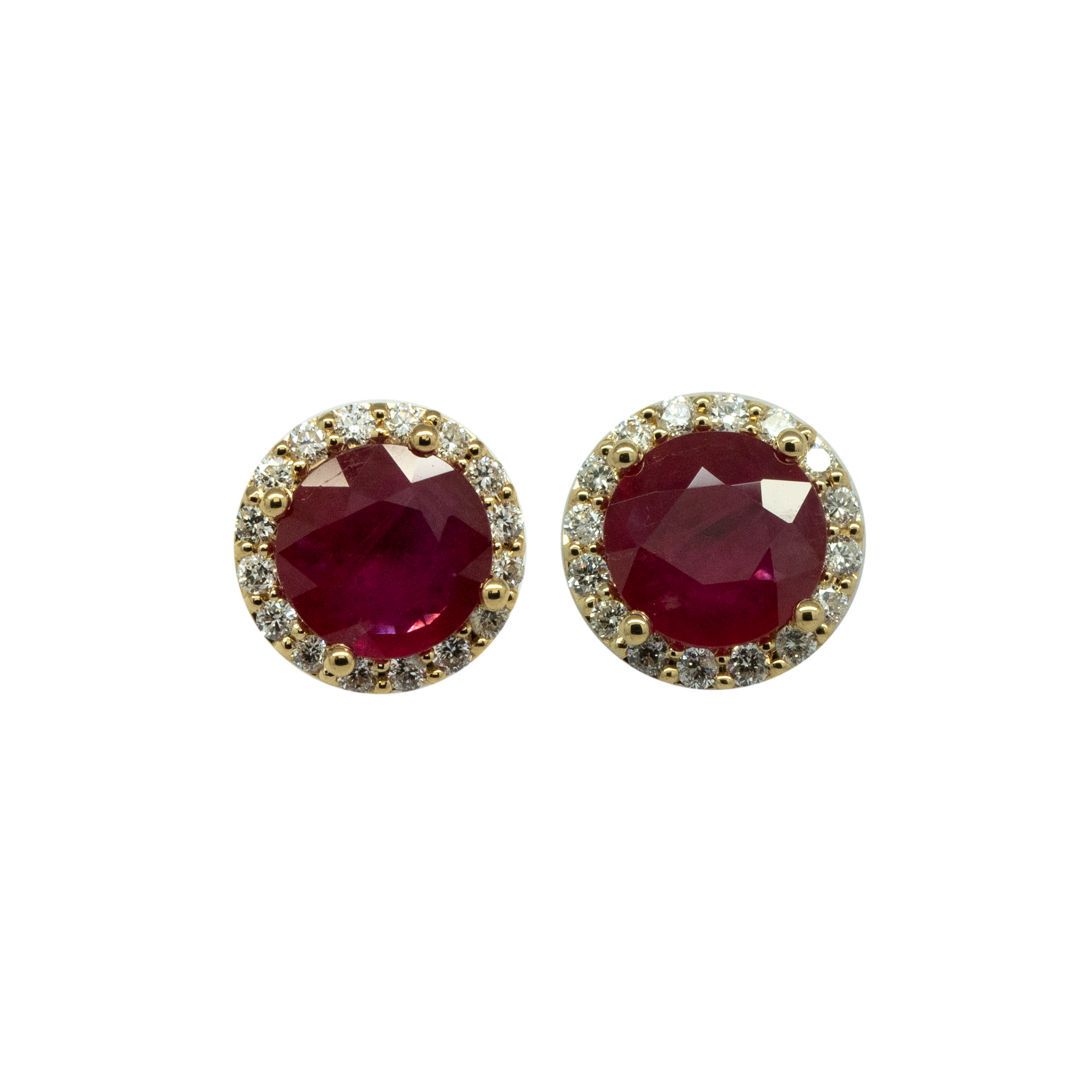 Regal Halo Studs - Palaces Jewellery