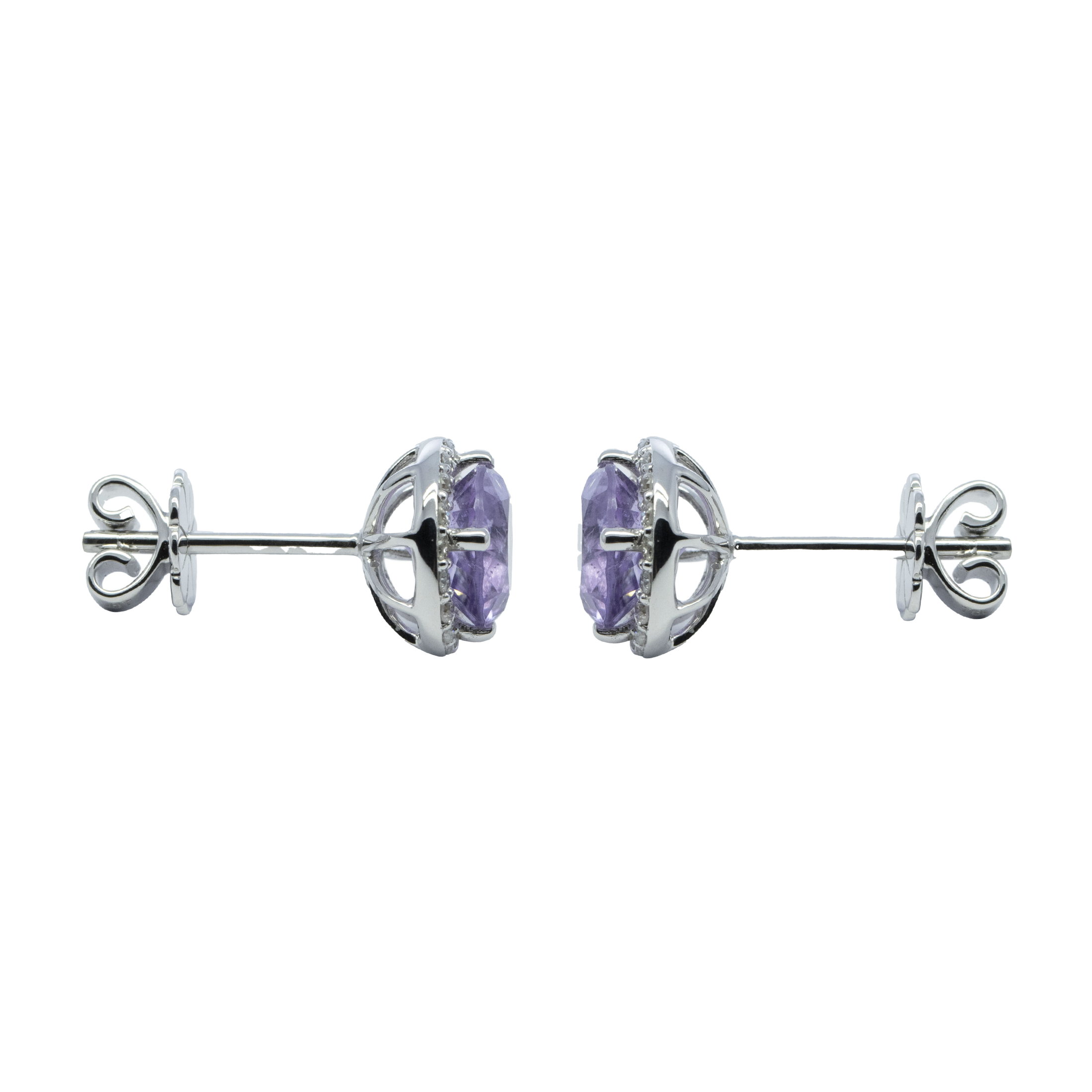 Regal Halo Studs - Palaces Jewellery
