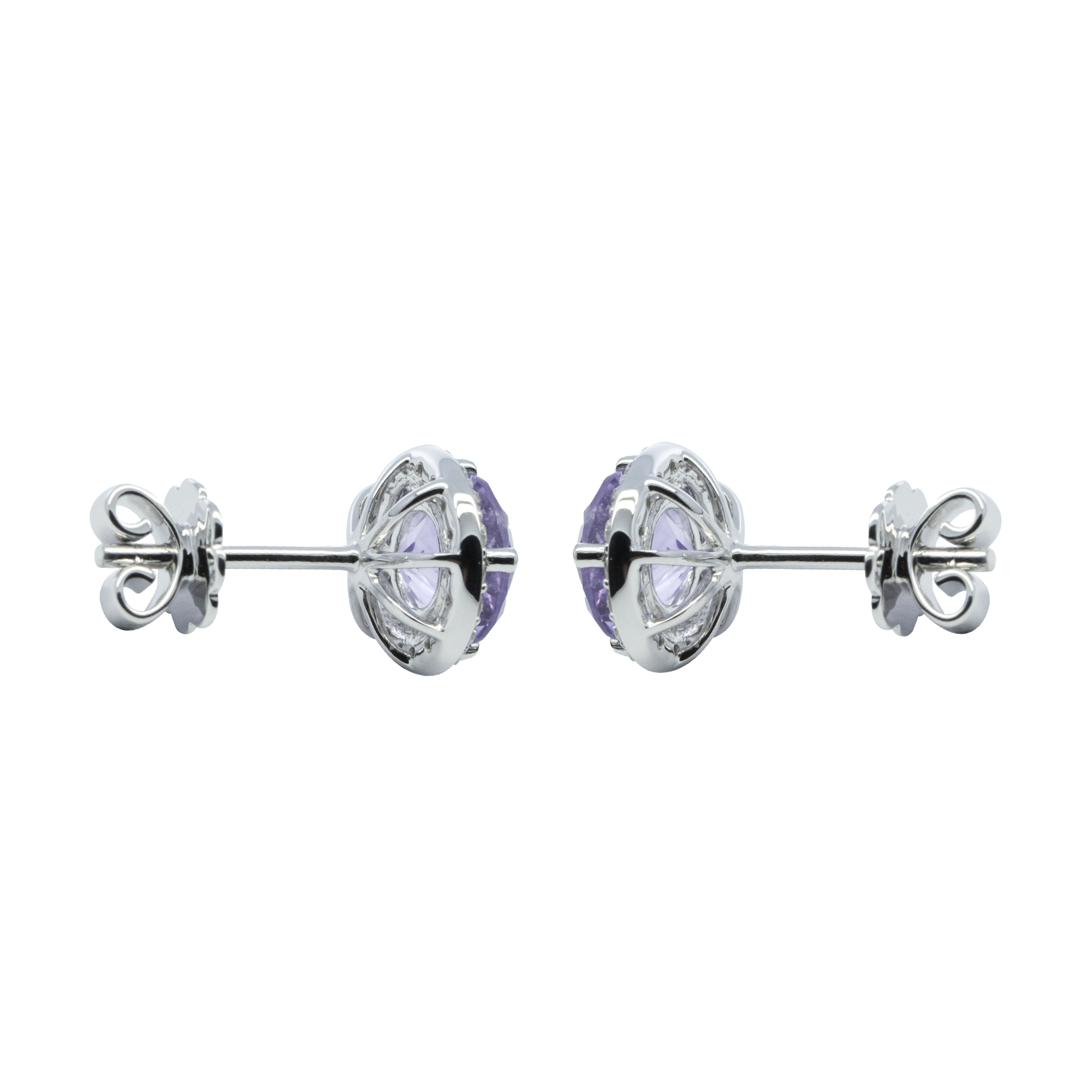 Regal Halo Studs - Palaces Jewellery